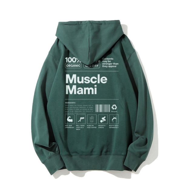Muscle Mami Long sleeved Hoodie