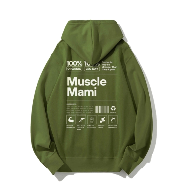Muscle Mami Long sleeved Hoodie