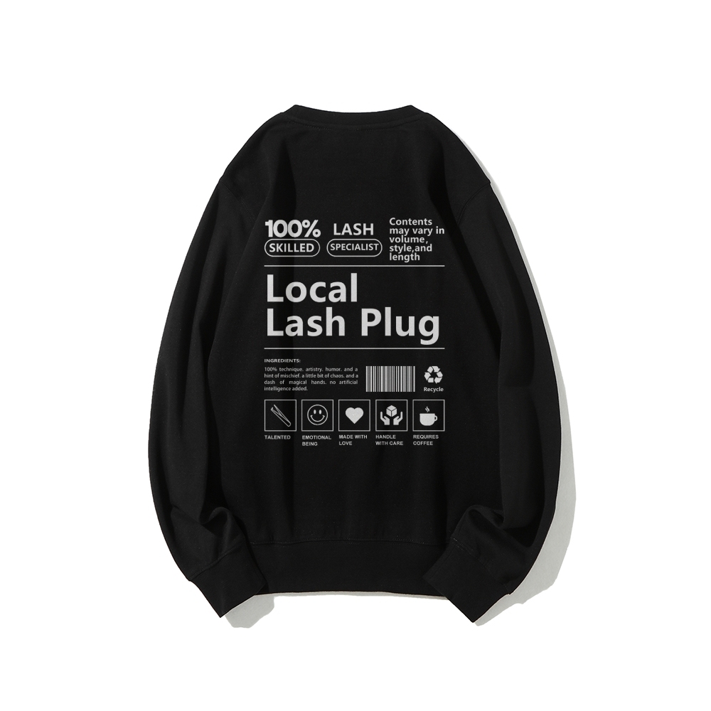 Local Last Plug Long Sleeved Round Neck Sweatshirt