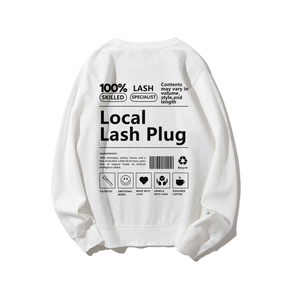 Local Last Plug Long Sleeved Round Neck Sweatshirt