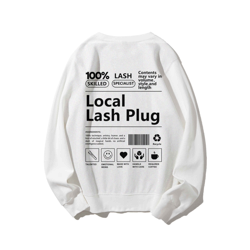 Local Last Plug Long Sleeved Round Neck Sweatshirt