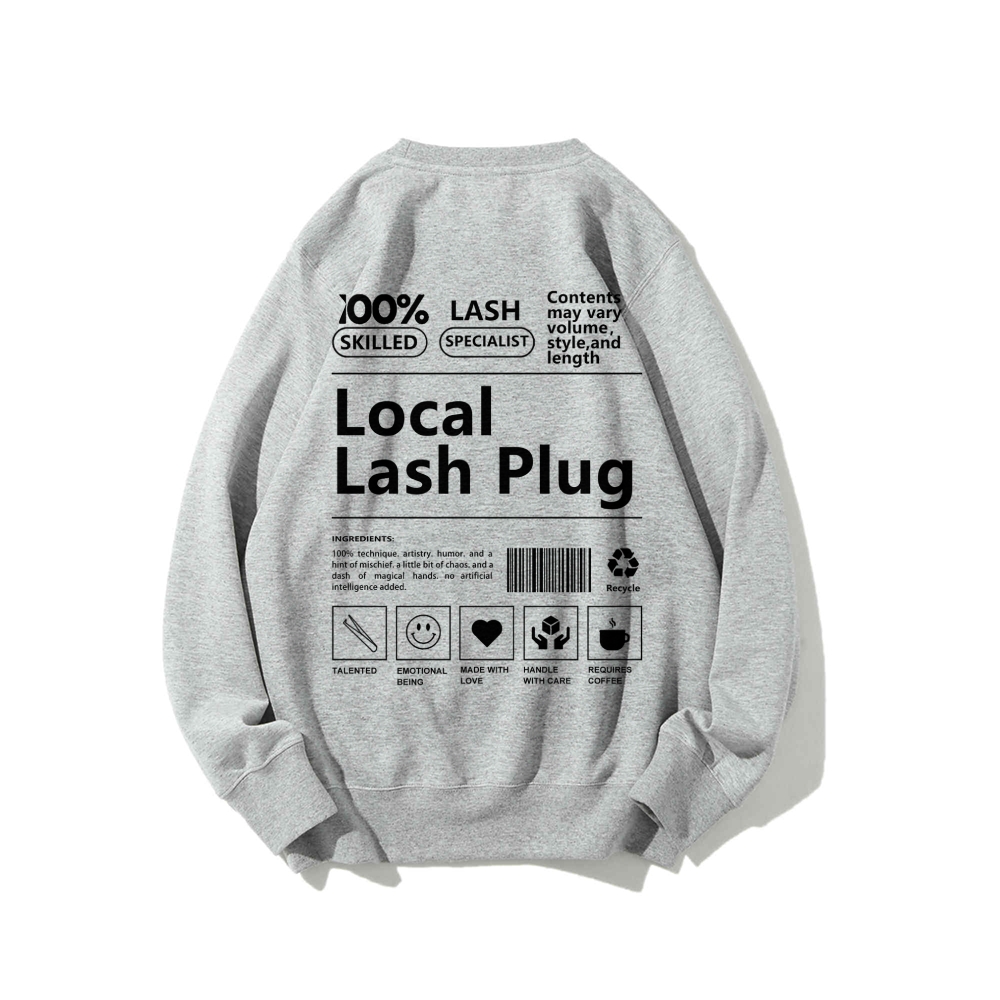 Local Last Plug Long Sleeved Round Neck Sweatshirt