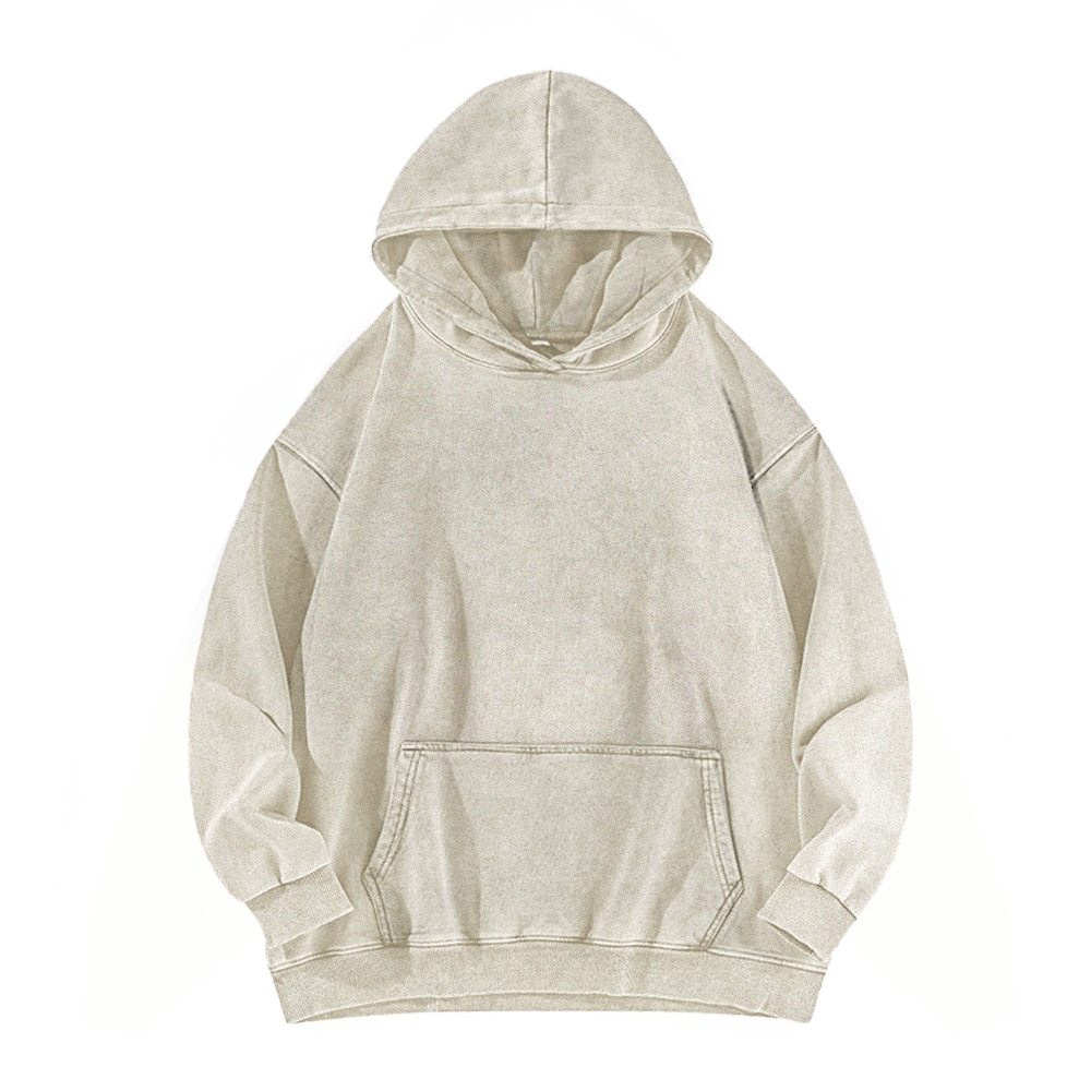 Powered By Painpre-Workout Casual Washed Hoodie