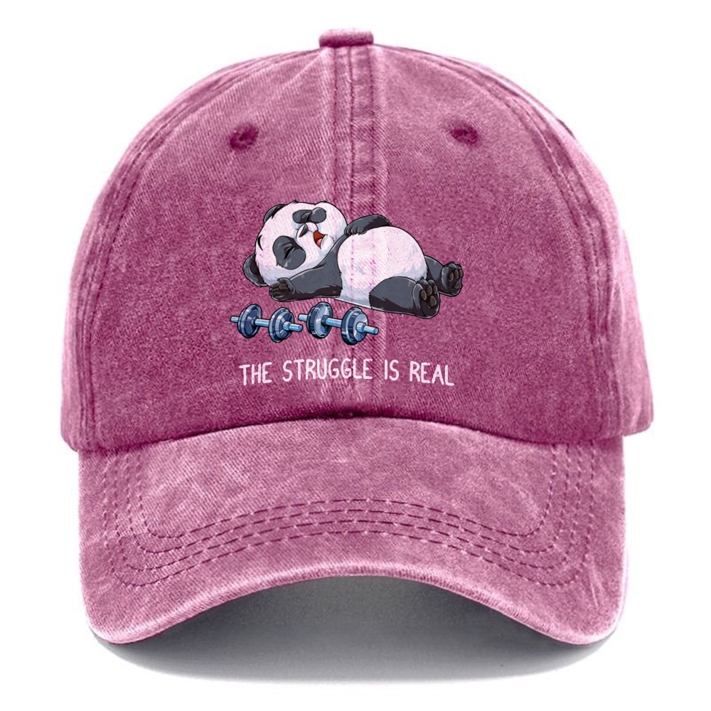 The Struggle Is Real Unisex Vintage Casual Washed Cap Customscool
