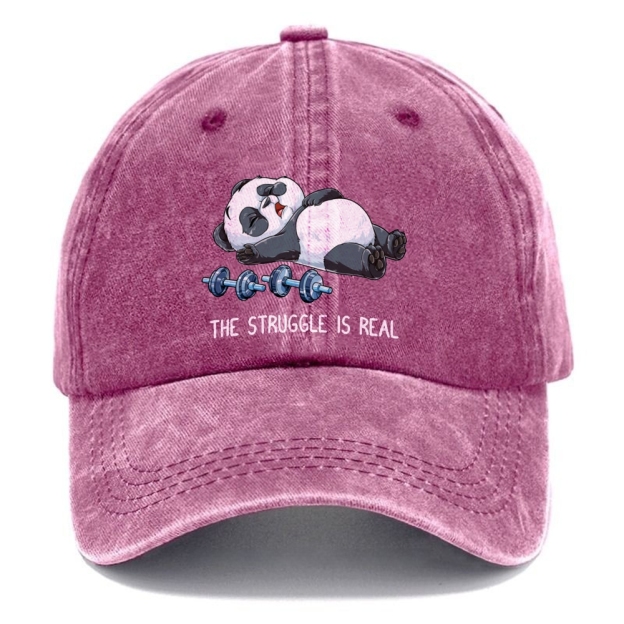 The Struggle Is Real Unisex Vintage Casual Washed Cap Customscool