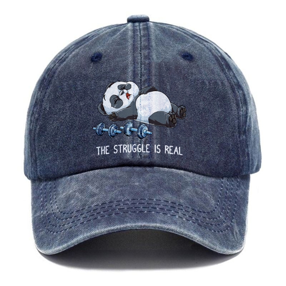 The Struggle Is Real Unisex Vintage Casual Washed Cap Customscool