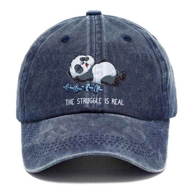 The Struggle Is Real Unisex Vintage Casual Washed Cap Customscool