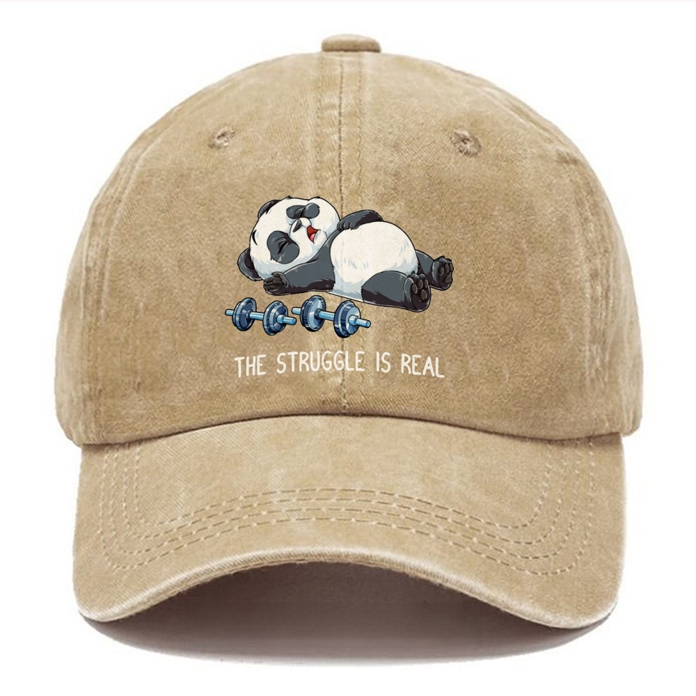 The Struggle Is Real Unisex Vintage Casual Washed Cap Customscool