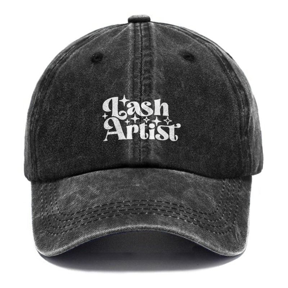 Lash Artist Unisex Vintage Casual Washed Cap Customscool