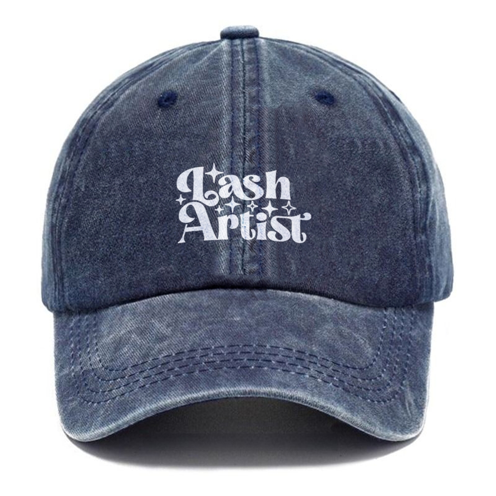 Lash Artist Unisex Vintage Casual Washed Cap Customscool