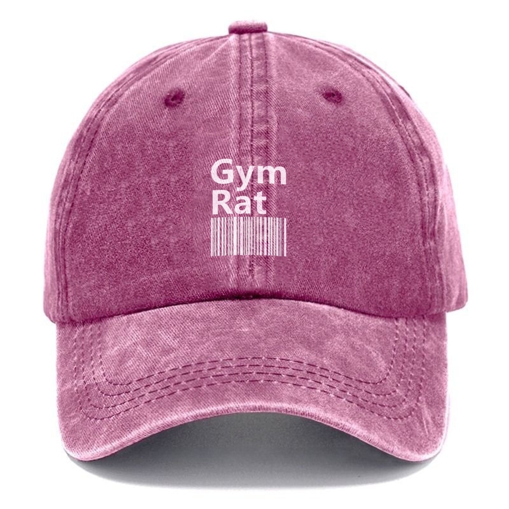 Gym Rat Unisex Vintage Casual Washed Cap Customscool