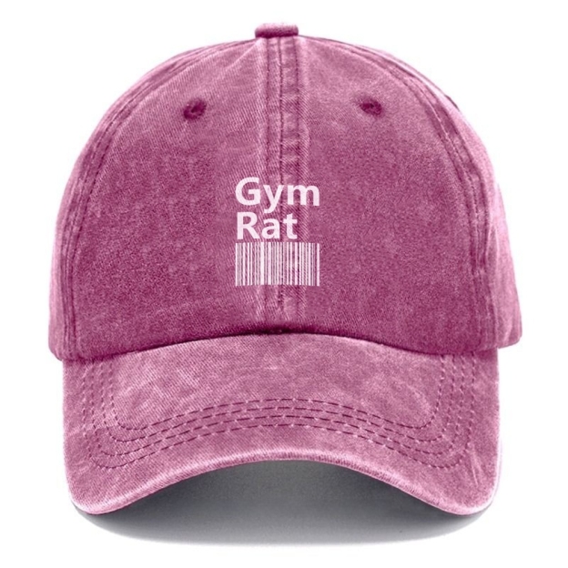Gym Rat Unisex Vintage Casual Washed Cap Customscool 