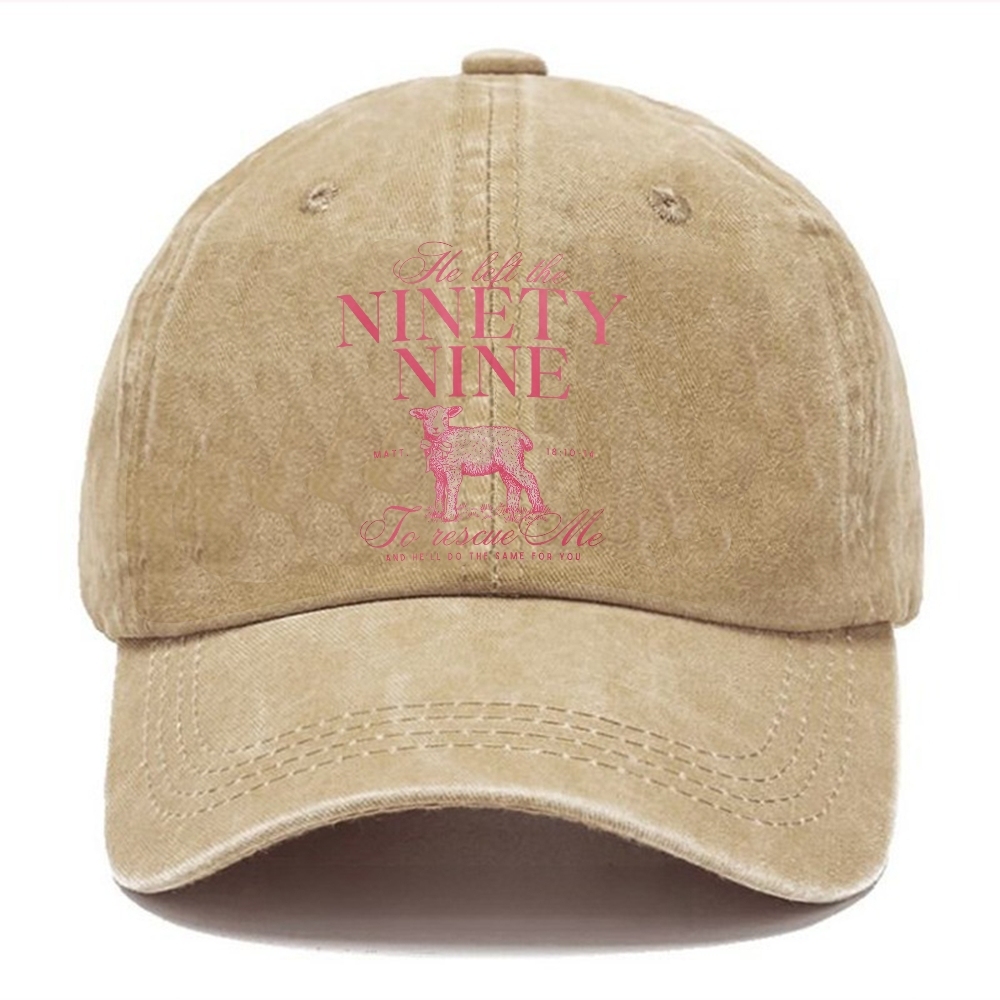 Ninety Nine Unisex Vintage Casual Washed Cap Customscool