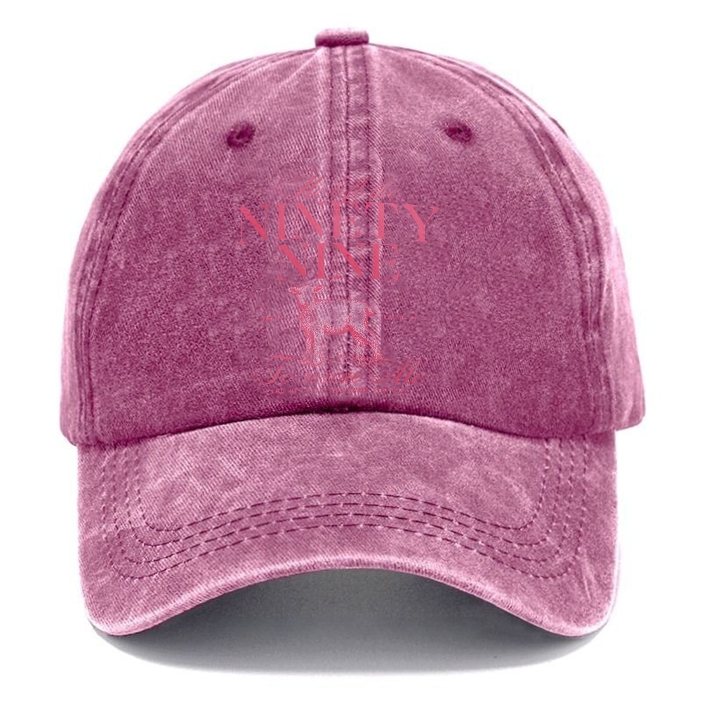 Ninety Nine Unisex Vintage Casual Washed Cap Customscool