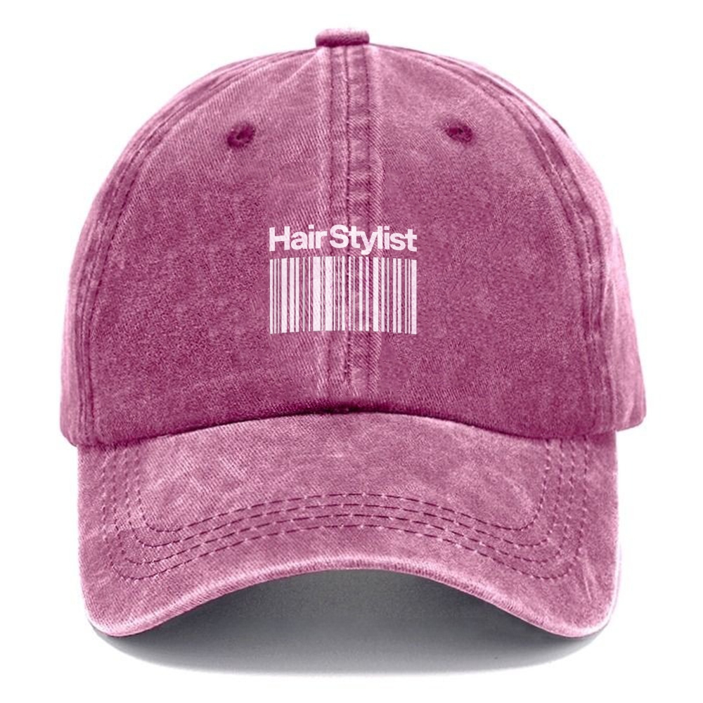 Hair Stylist Unisex Vintage Casual Washed Cap Customscool