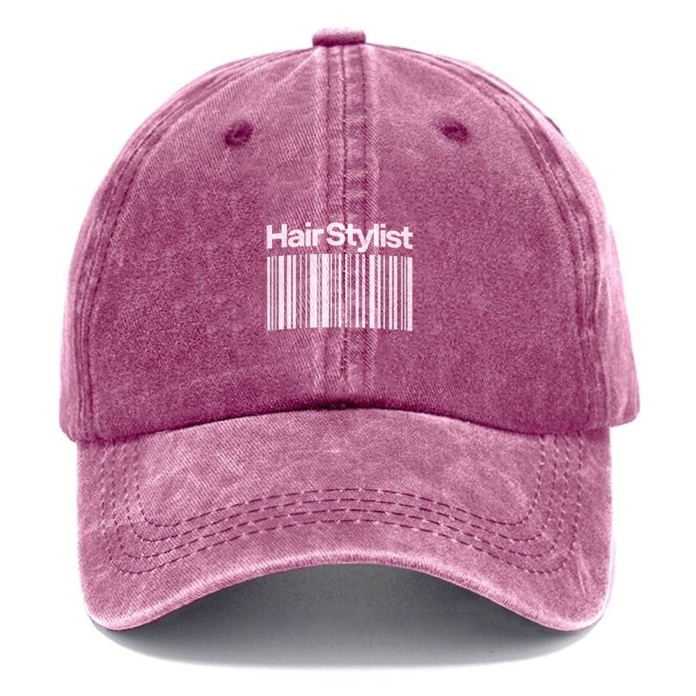 Hair Stylist Unisex Vintage Casual Washed Cap Customscool