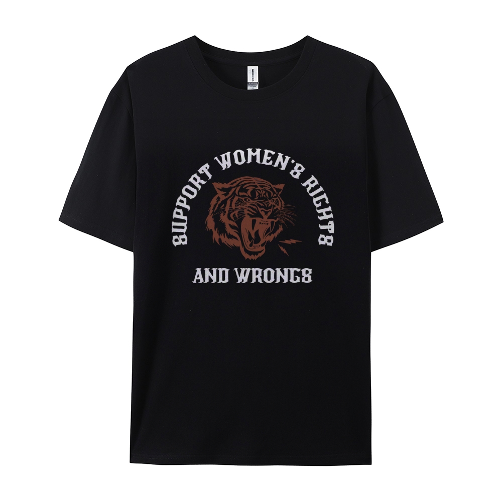 Support Rights And Wrongs Casual Short Sleeve T-Shirt