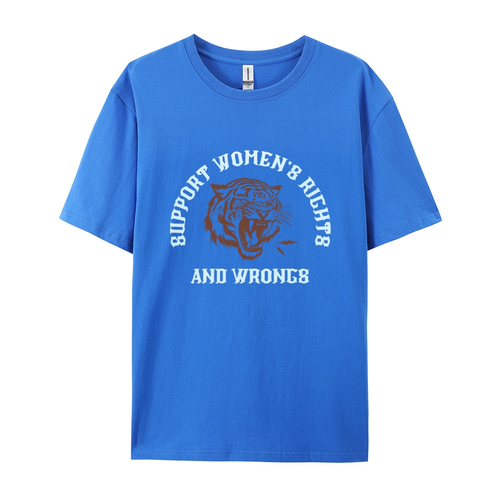 Support Rights And Wrongs Casual Short Sleeve T-Shirt
