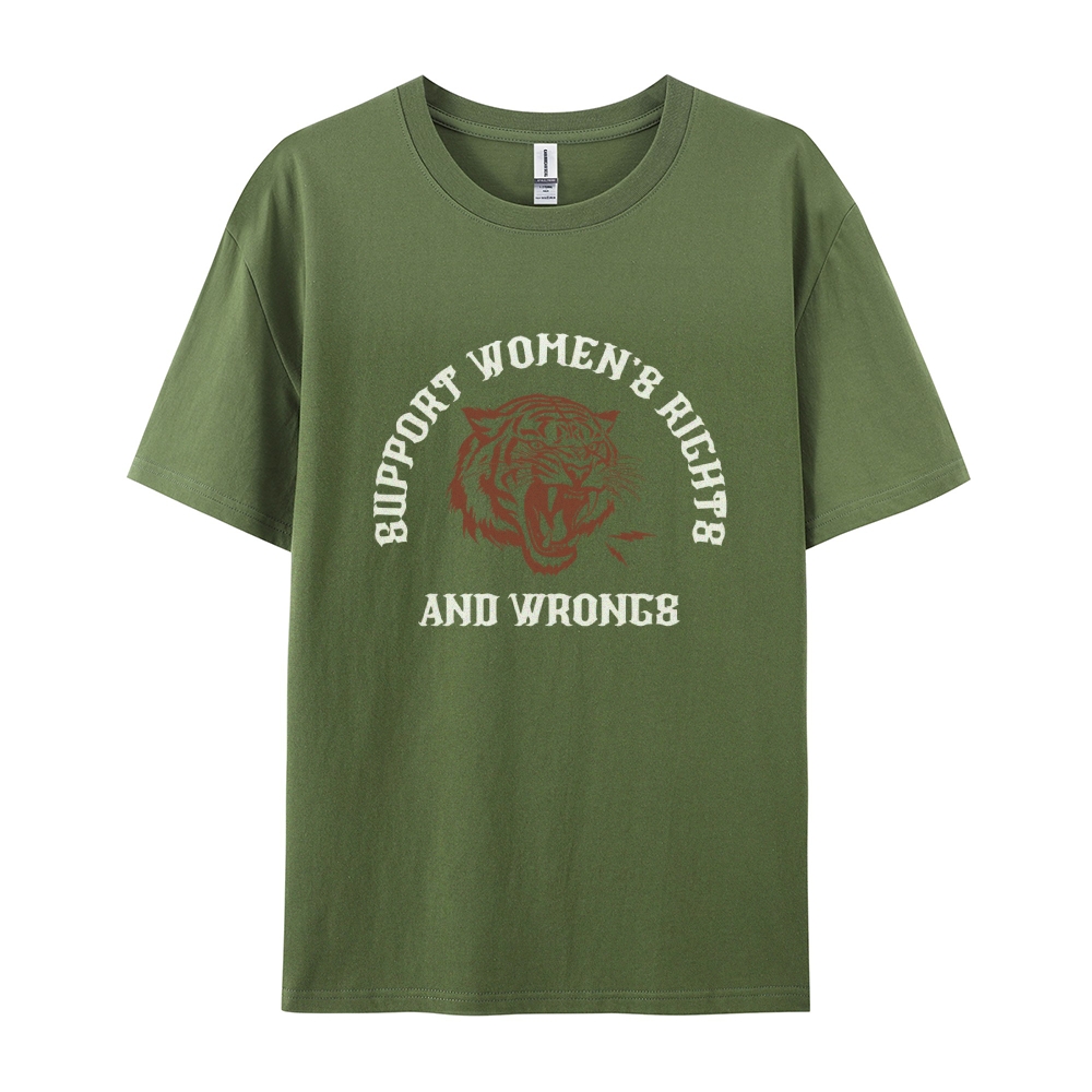 Support Rights And Wrongs Casual Short Sleeve T-Shirt