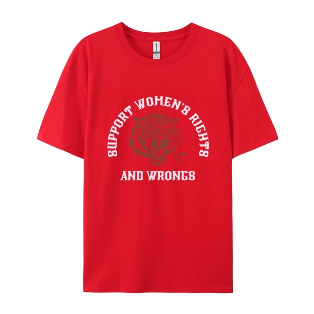 Support Rights And Wrongs Casual Short Sleeve T-Shirt