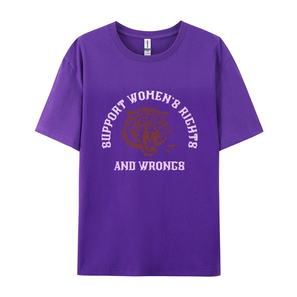 Support Rights And Wrongs Casual Short Sleeve T-Shirt