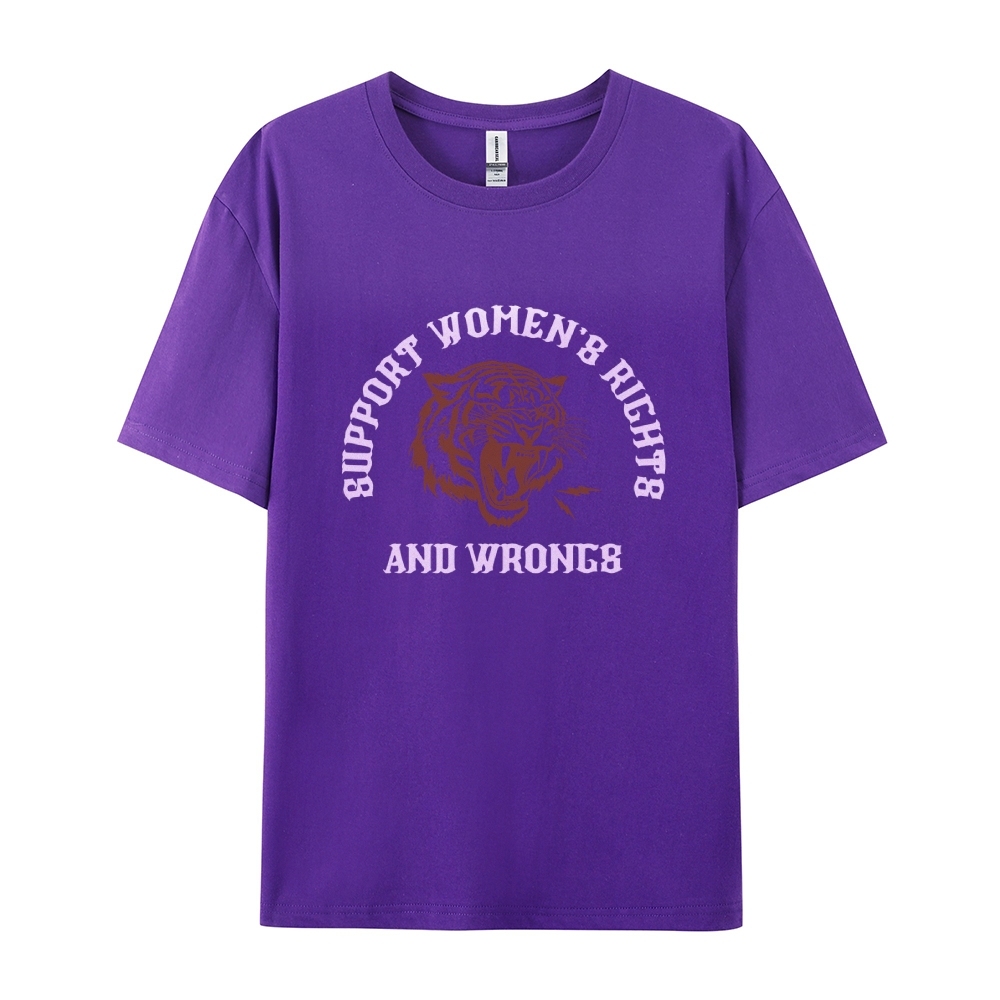Support Rights And Wrongs Casual Short Sleeve T-Shirt