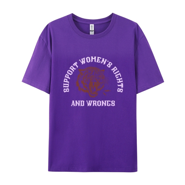 Support Rights And Wrongs Casual Short Sleeve T-Shirt