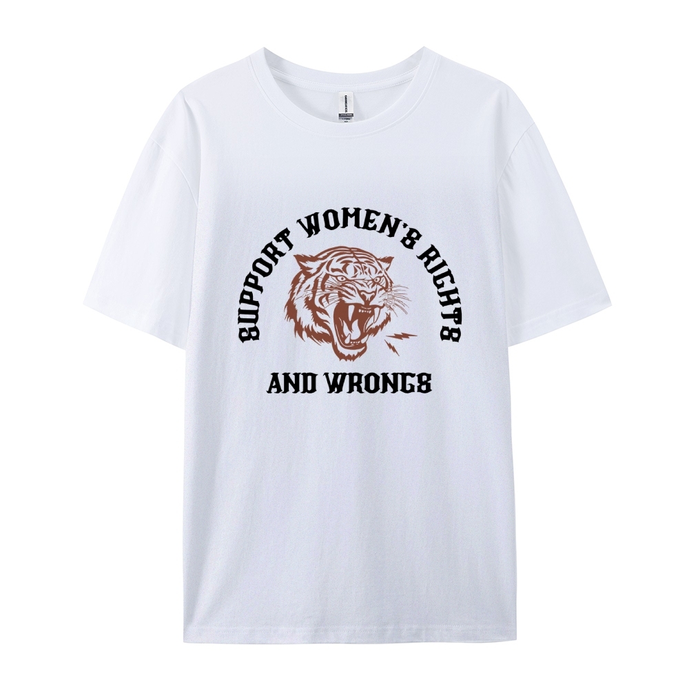 Support Rights And Wrongs Casual Short Sleeve T-Shirt