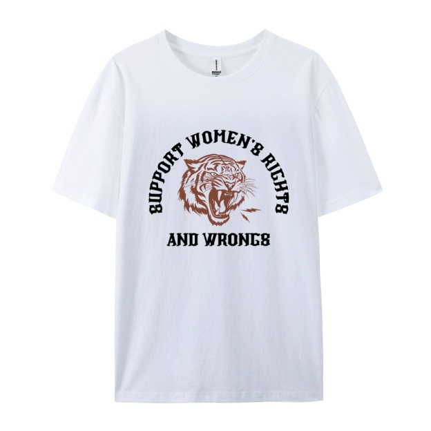 Support Rights And Wrongs Casual Short Sleeve T-Shirt