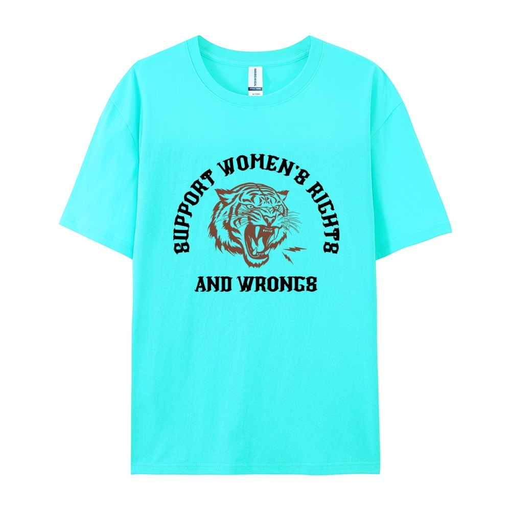 Support Rights And Wrongs Casual Short Sleeve T-Shirt