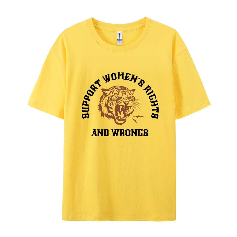 Support Rights And Wrongs Casual Short Sleeve T-Shirt