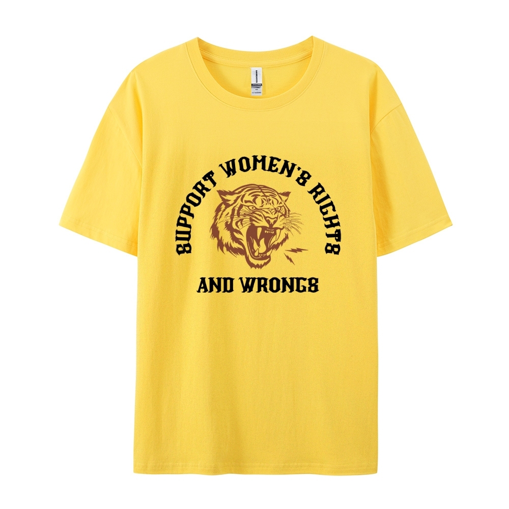 Support Rights And Wrongs Casual Short Sleeve T-Shirt