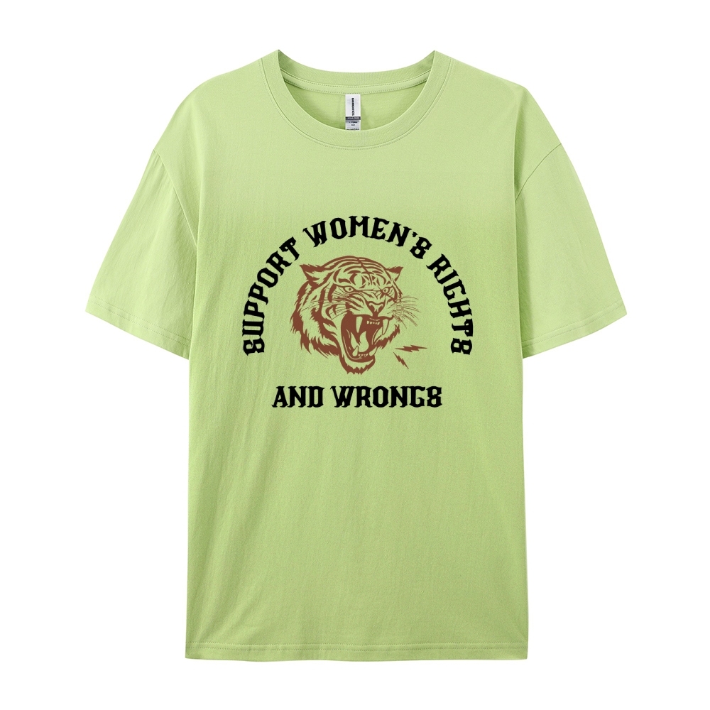 Support Rights And Wrongs Casual Short Sleeve T-Shirt