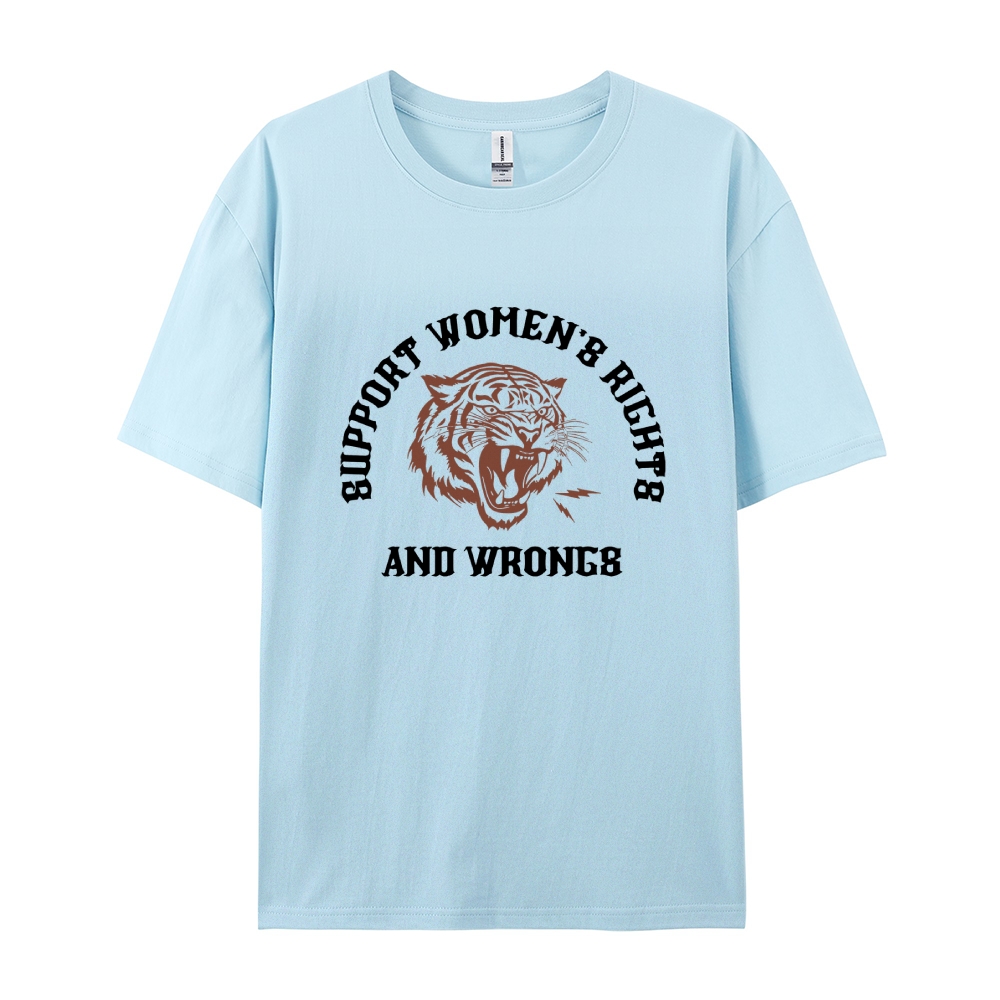 Support Rights And Wrongs Casual Short Sleeve T-Shirt