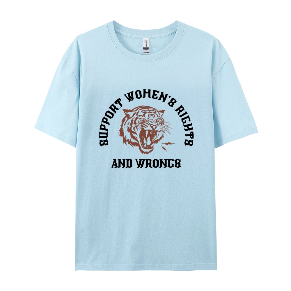 Support Rights And Wrongs Casual Short Sleeve T-Shirt