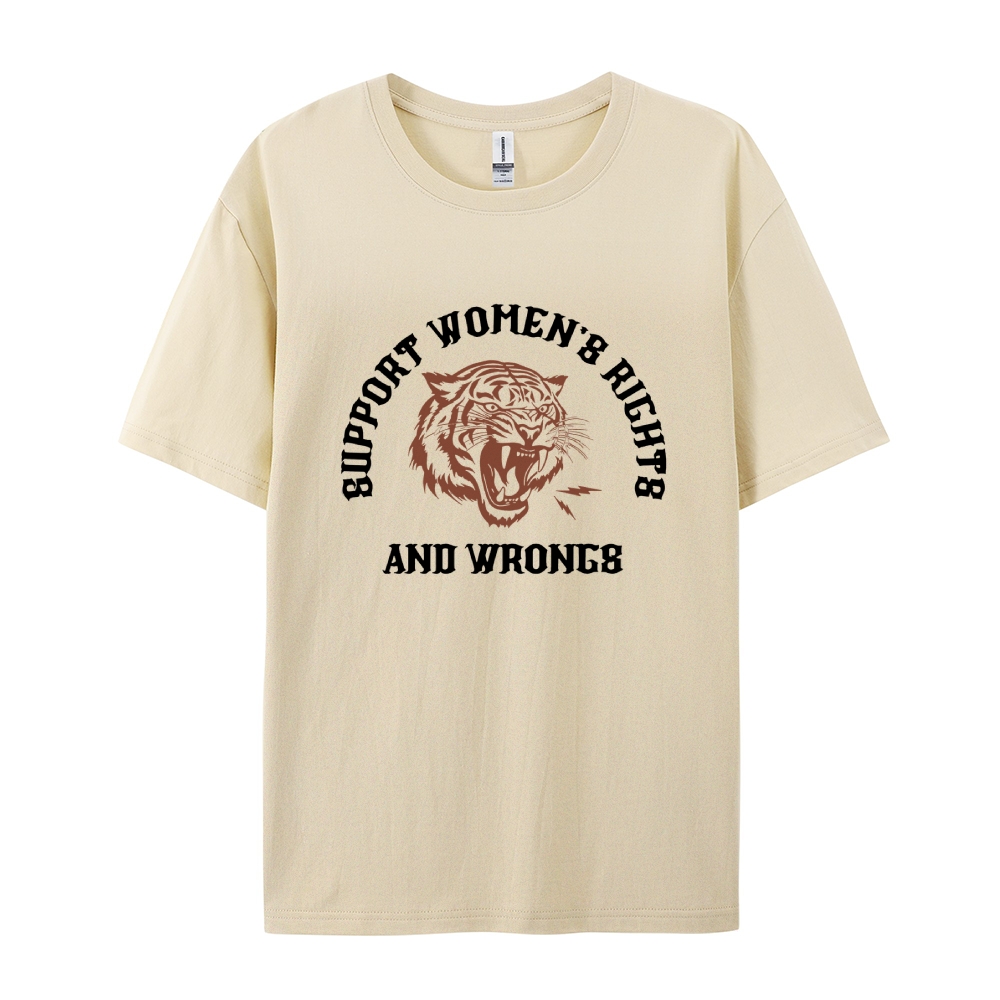 Support Rights And Wrongs Casual Short Sleeve T-Shirt