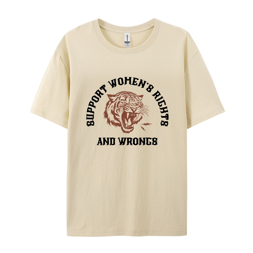 Support Rights And Wrongs Casual Short Sleeve T-Shirt