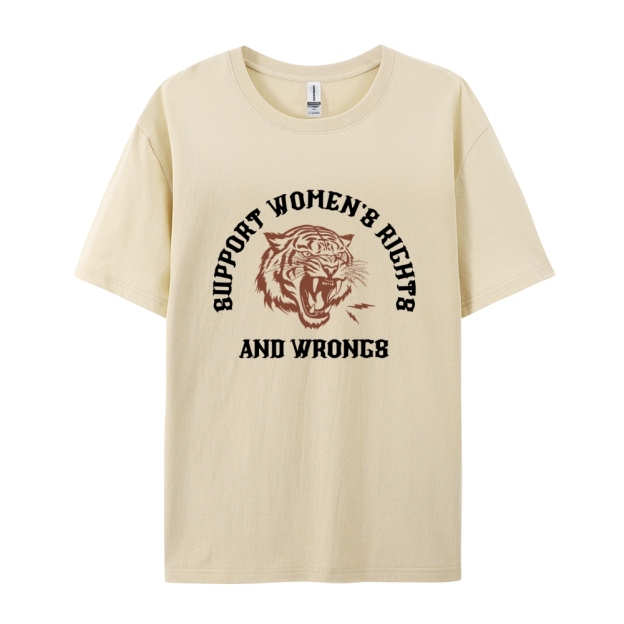 Support Rights And Wrongs Casual Short Sleeve T-Shirt