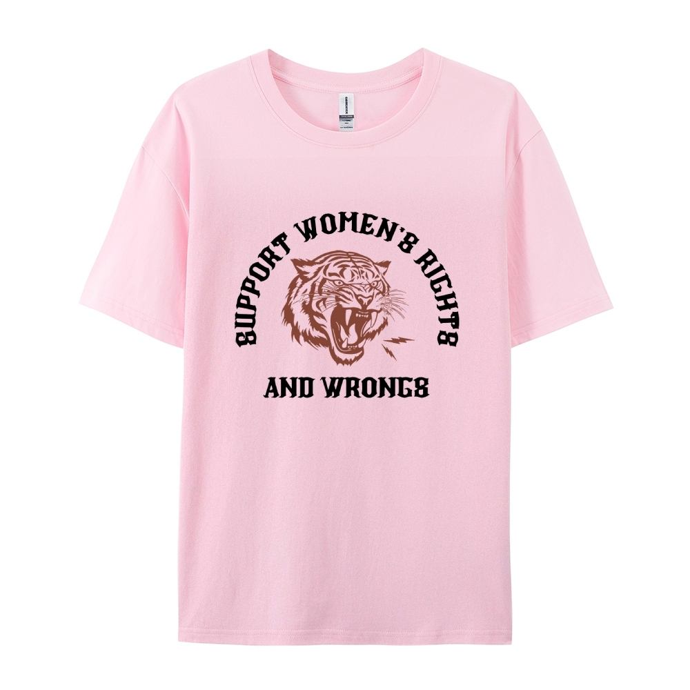 Support Rights And Wrongs Casual Short Sleeve T-Shirt