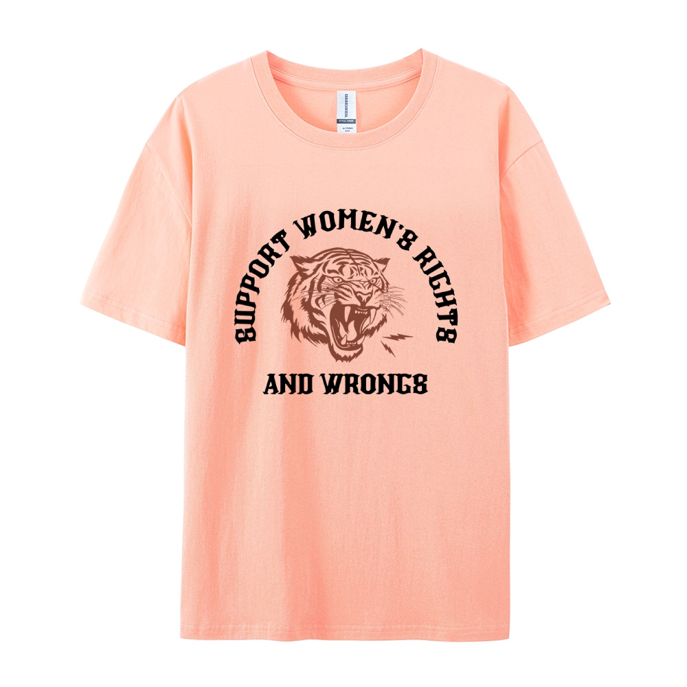 Support Rights And Wrongs Casual Short Sleeve T-Shirt