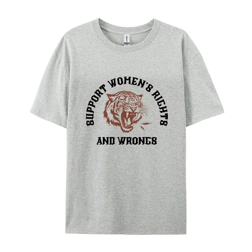 Support Rights And Wrongs Casual Short Sleeve T-Shirt