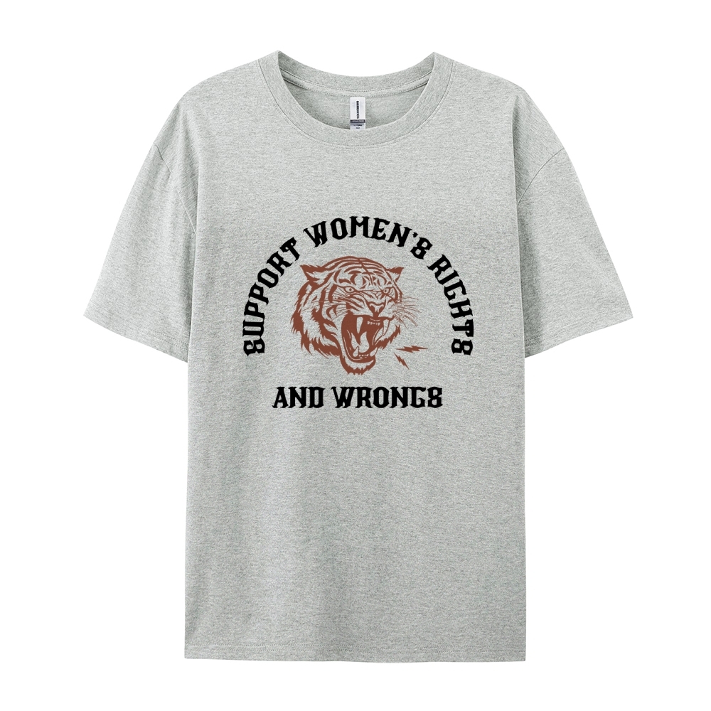Support Rights And Wrongs Casual Short Sleeve T-Shirt