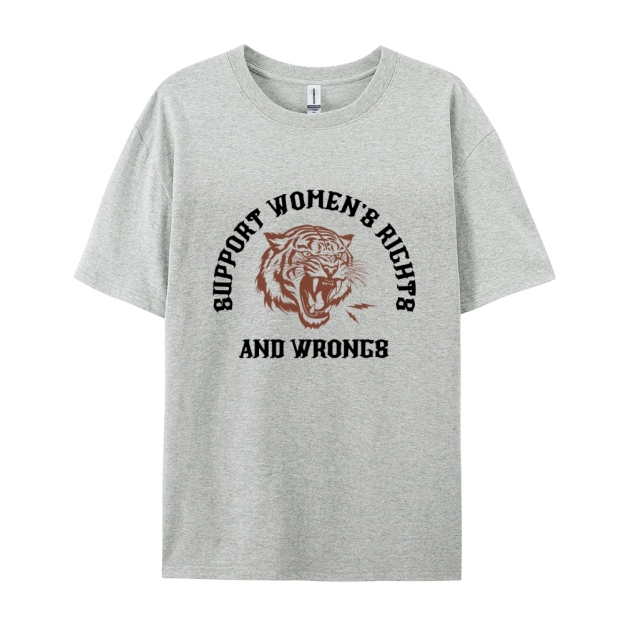 Support Rights And Wrongs Casual Short Sleeve T-Shirt