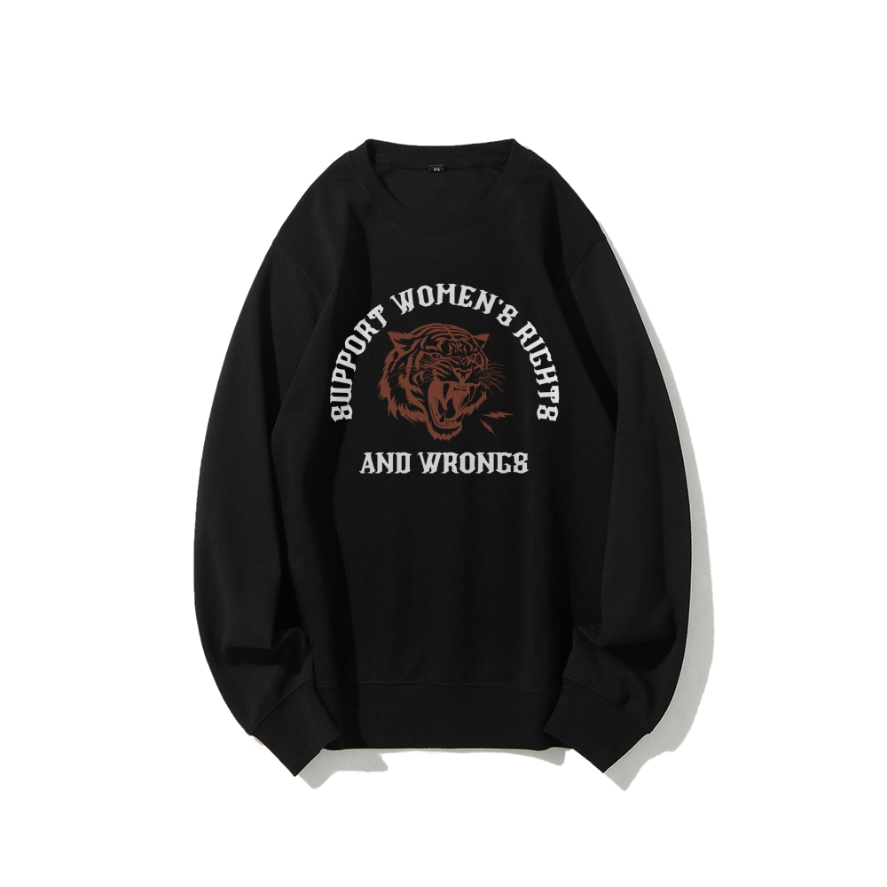 Support Rights And Wrongs Crew Neck Sweatshirt