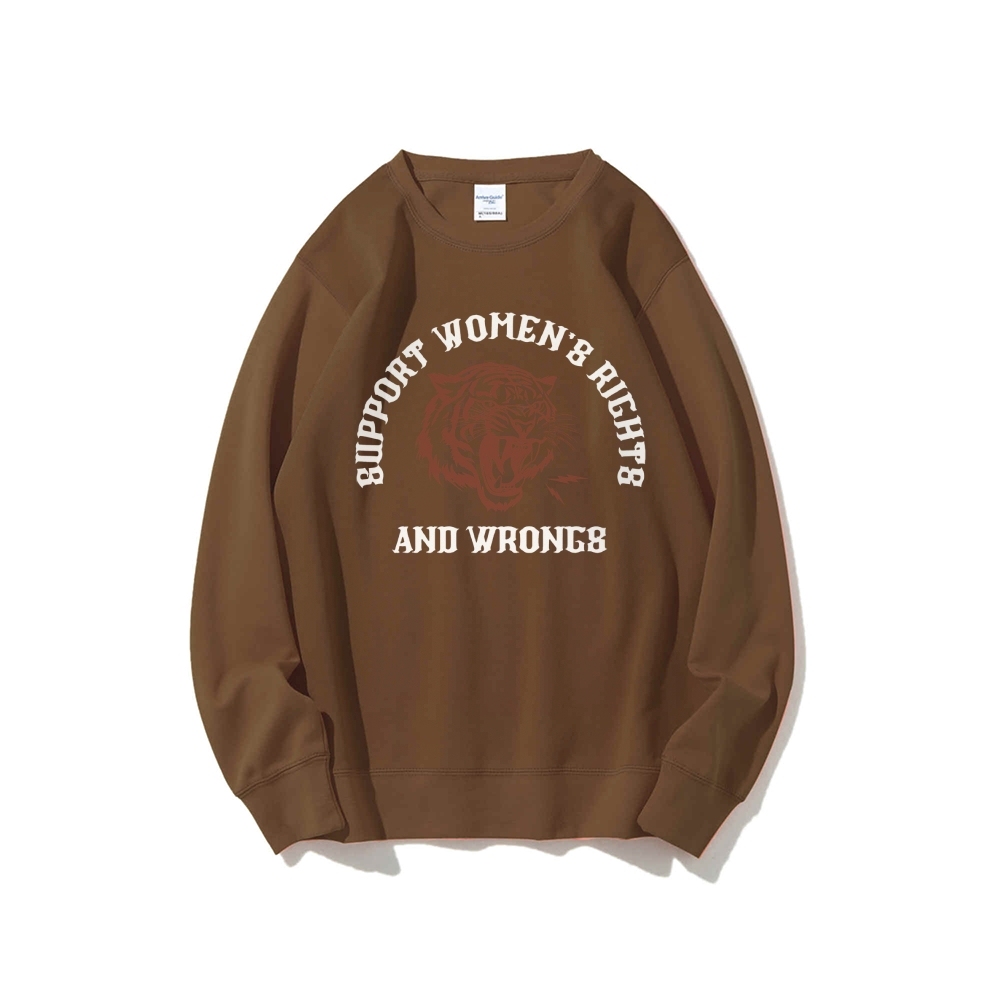 Support Rights And Wrongs Crew Neck Sweatshirt