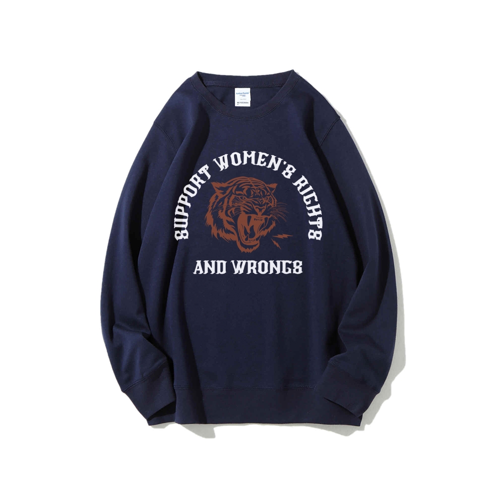 Support Rights And Wrongs Crew Neck Sweatshirt