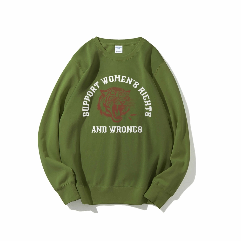 Support Rights And Wrongs Crew Neck Sweatshirt