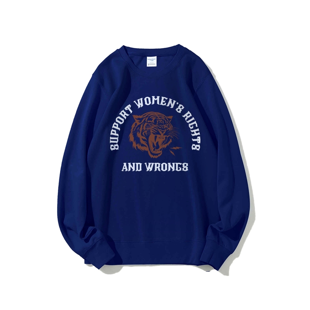 Support Rights And Wrongs Crew Neck Sweatshirt