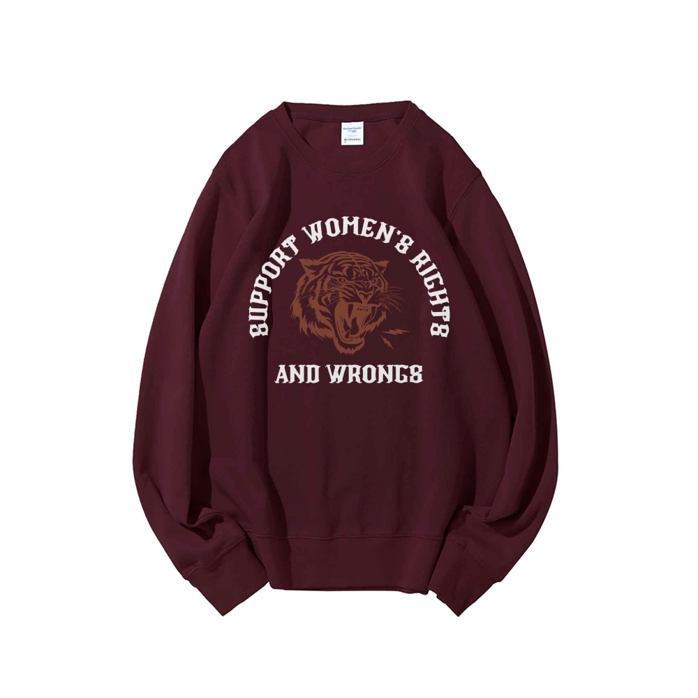Support Rights And Wrongs Crew Neck Sweatshirt