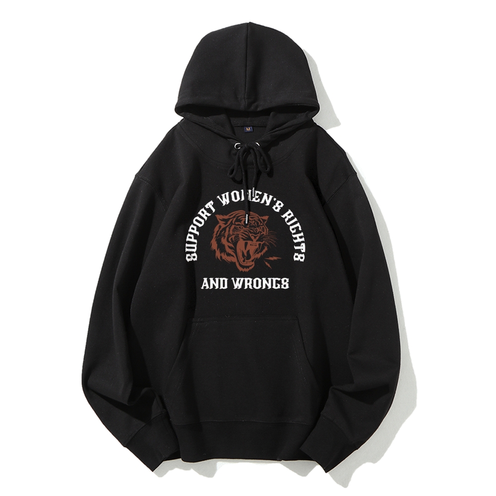 Support Rights And Wrongs Casual Hoodie